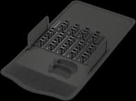 Textile boxes for bit assortments